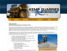 Tablet Screenshot of kempquarries.com